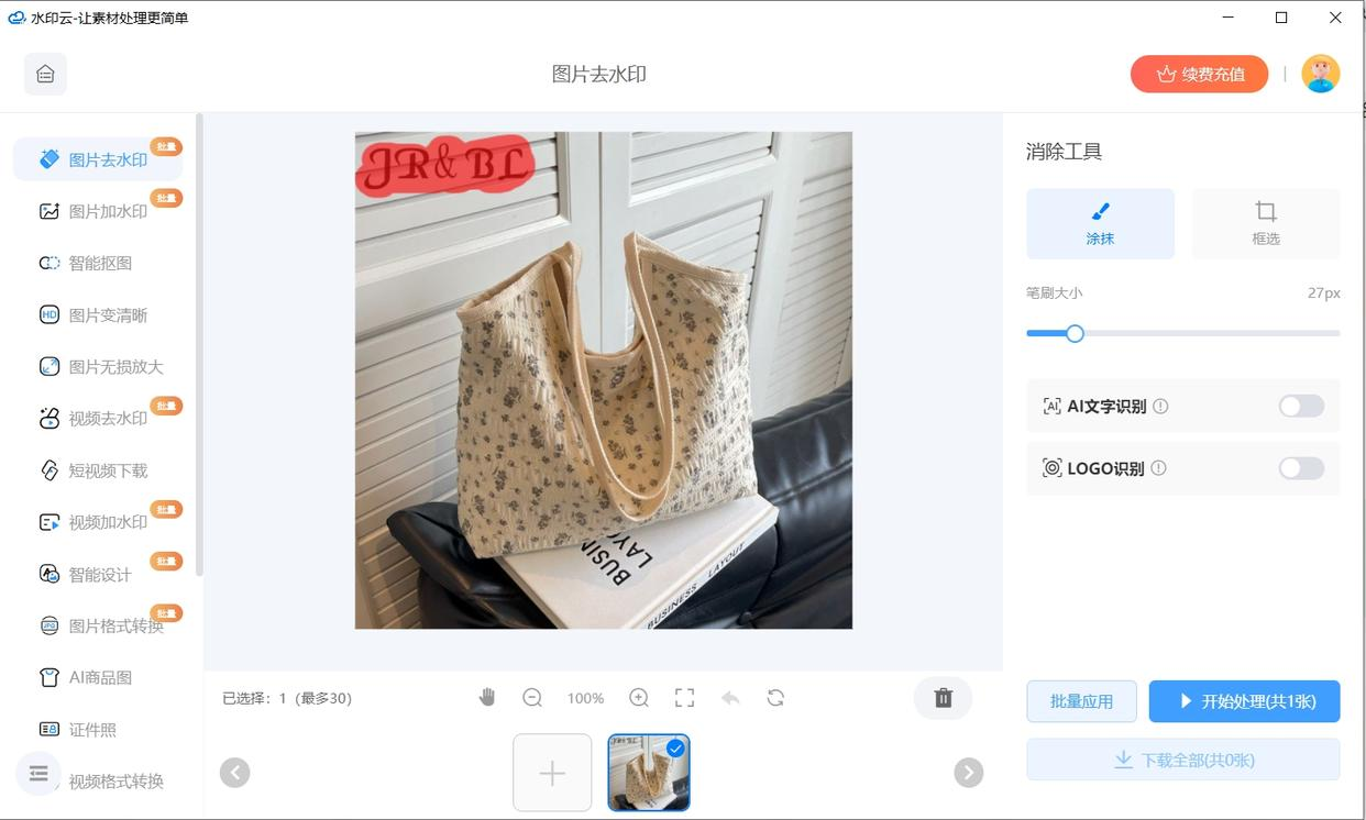 去除图片上的文字