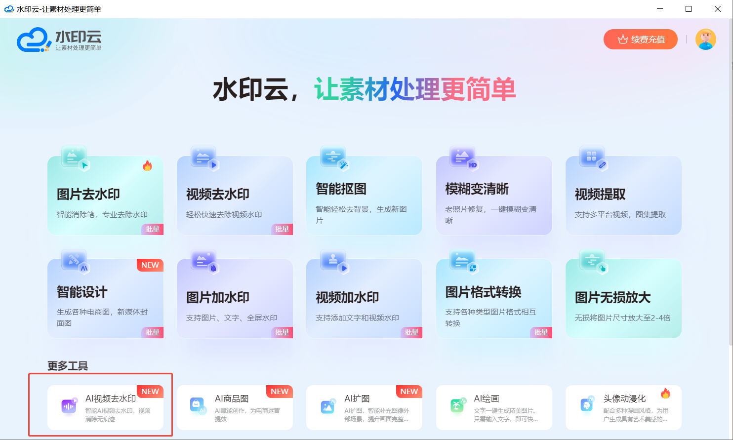 AI视频去水印工具 AI视频去水印工具
