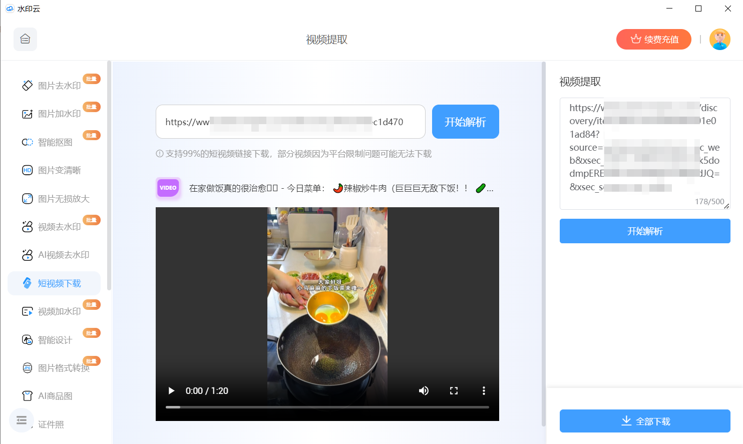 在线视频去水印工具